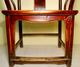 Antique Chinese Ming Arm Chair (2775), Cypress/Elm, Circa 1800-1849