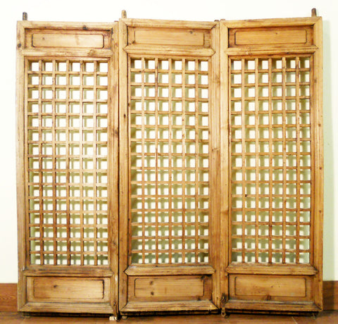 Antique Chinese Screen Panels (5127)(Temple Doors), Cunninghamia Wood, 1800-1849