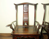 Antique Chinese High Back Arm Chairs (5792) (Pair), Circa 1800-1849
