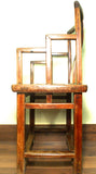 Antique Chinese High Back Ming Arm Chair (5801), Circa 1800-1849