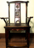 Antique Chinese High Back Arm Chair (5858), Circa 1800-1849
