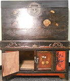 Antique Chinese Hand-Painted Chest On Chest (5979), Circa 1800-1849