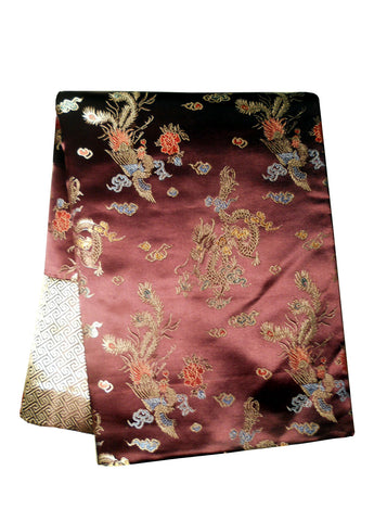Custom-Made in USA, Art Silk Throw or Bed Scarf (6111), Multi-Color