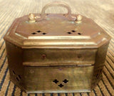 Vintage Copper Potpourri Box (7015)