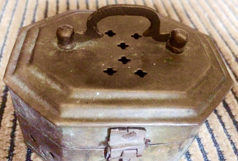 Vintage Copper Potpourri Box (7016)