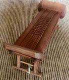 Antique Miniature Bamboo Folding Bench (7018), Circa 1800-1849
