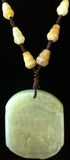 Natural Jadeite Translucent Green Jade Necklace (7045)