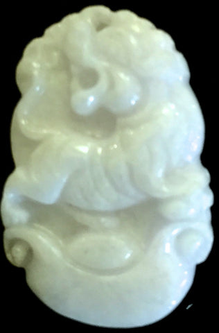 Natural Jadeite White Jade Tablet/Pendant (7096)