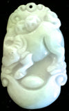 Natural Jadeite Light Lavender/Green Jade Tablet/Pendant (7117)