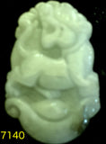 Natural Jadeite Light Celadon Green Jade Tablet/Pendant (7140)
