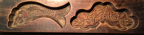 Antique Hand Carved Wooden Candy/Cookie/Cake Mold (7315), Circa Late of 1800