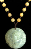 Natural Jadeite Untreated Translucent Jade Necklace (8110)