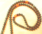 Handmade Green Malachite Mala Necklace (8308), 108 Beads