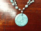 Handmade Turquoise Necklace (8309)