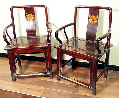 Antique Chinese Arm Chairs (3145) (Pair), Ming Style, Circa 1800-1849